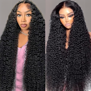 Remy Human Hair <b>Wig</b> Big Curl Lace <b>Front</b> <b>Wig</b> Single Weft Natural Color Custom Size for Daily Wear - Product Image 2