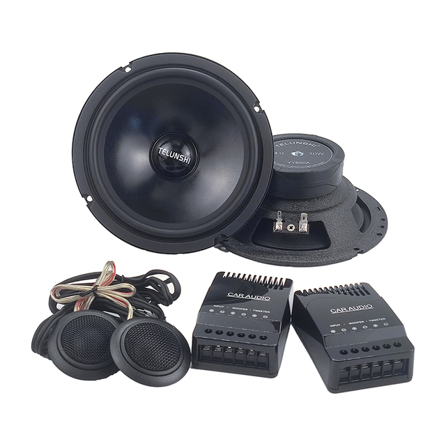 2-Way Full Range Car Audio Speakers with Mirage Bass Woofer and Dome Tweeters Electric Horn Component Speakers