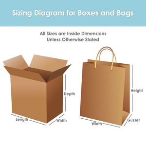 Sac en papier kraft brun et blanc avec poignée, personnalisable avec logo, réutilisable - Product Image 5
