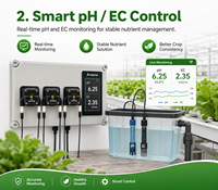 Système d'Injection Automatique d'Engrais Aurlgrow avec Contrôleur PH EC pour Serres, Hydroponie et Agriculture Verticale