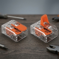 Connecteur de bornier rapide Wago 221-412, 450V 32A, en matériau PA66, pour distribution d'énergie sur câble de 4mm, boîtier Allemagne