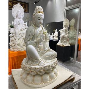 รูปปั้นหยก<span class=keywords><strong>ขาว</strong></span> พระโพธิสัตว์<span class=keywords><strong>กวน</strong></span><span class=keywords><strong>อิ</strong></span><span class=keywords><strong>ม</strong></span> นั่งสมาธิ แกะสลักจากหิน พระพุทธเจ้าหญิง พระโพธิสัตว์อวโลกิเตศวร ประติมากรร<span class=keywords><strong>ม</strong></span>พุทธศาสนา - Product Image 4