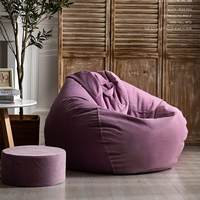 Canapé paresseux de jardin d'intérieur, grande chaise, pouf confortable pour jeux en plein air