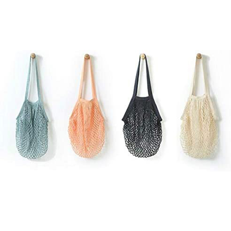 Reusable Organic Cotton Mesh Bag for Shopping Store Food