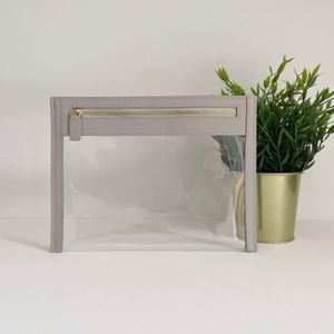 Custom Transparent Toiletry Pouch Water Resistant Portable <b>Makeup</b> Bag Cosmetic Storage <b>Case</b> for Bag with Zipper Reusable - Product Image 2