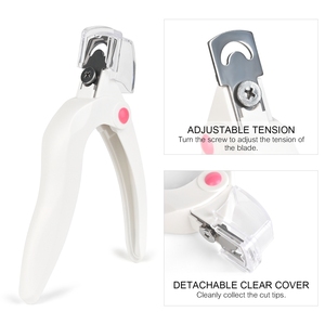 Coupe-ongles en acrylique réglable avec collecteur de débris amovible, lame en acier inoxydable, coupe-ongles à mâchoires larges pour manucure - Product Image 3