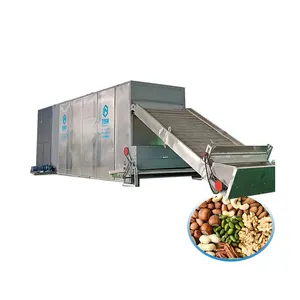 Large Capacity Peanuts Cashews Walnuts Pistachios Almonds Beans Conveyor Mesh Belt Dryer