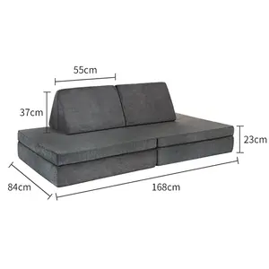 Factory Direct Supply Custom Size Shape Waterproof Olefin Foam Kids Child Foam Play Couch Sofa