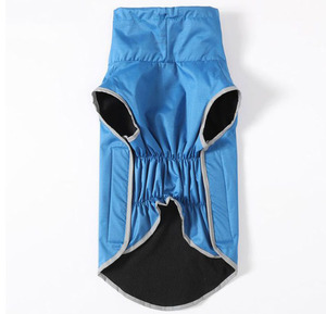 Luxury Durable Blue Polyester Poncho <strong>Dogs</strong> <strong>Waterproof</strong> Reflective Winter/Spring Rain Training <strong>Jacket</strong> Modern Simple Solid - Product Image 3