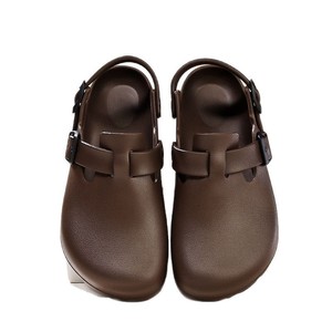 Sandalias de verano para hombres y mujeres Ropa cómoda para exteriores Eva Suela suave Punta cerrada Media pantuflas Sandalias Zuecos Zapatos - Product Image 1