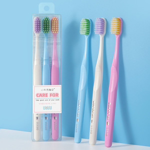 Cepillos de Dientes Little Bulls Adventures, Cerdas Suaves, Cabezal Pequeño, Juego de 3 Piezas para Adultos, Cepillos de Dientes Manuales de Alta Calidad - Product Image 1