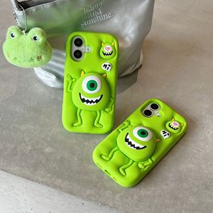 Custodia per telefono con mostro a occhio grande per telefono 16 15 <span class=keywords><strong>Pro</strong></span> Max <span class=keywords><strong>14</strong></span> 13 <span class=keywords><strong>Cover</strong></span> in <span class=keywords><strong>Silicone</strong></span> morbido antiurto blu e rosa - Product Image 4