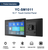 Panel Táctil Android SM1011 de 10 Pulgadas con Pantalla IPS, Certificado CE RoHS, Económico para Uso en Casa, Garaje o Autocaravana, con Control por Aplicación
