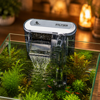 Filtre cascade externe pour aquarium avec élimination du film gras, arrêt automatique sans ajout d'eau, purificateur à débit réglable