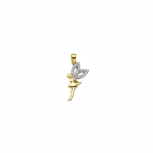 14K <b>Solid</b> <b>Gold</b> Angel <b>Pendant</b> Necklace Protection Charm Necklace Fine Jewellery for Women Made in Turkey - Product Image 2