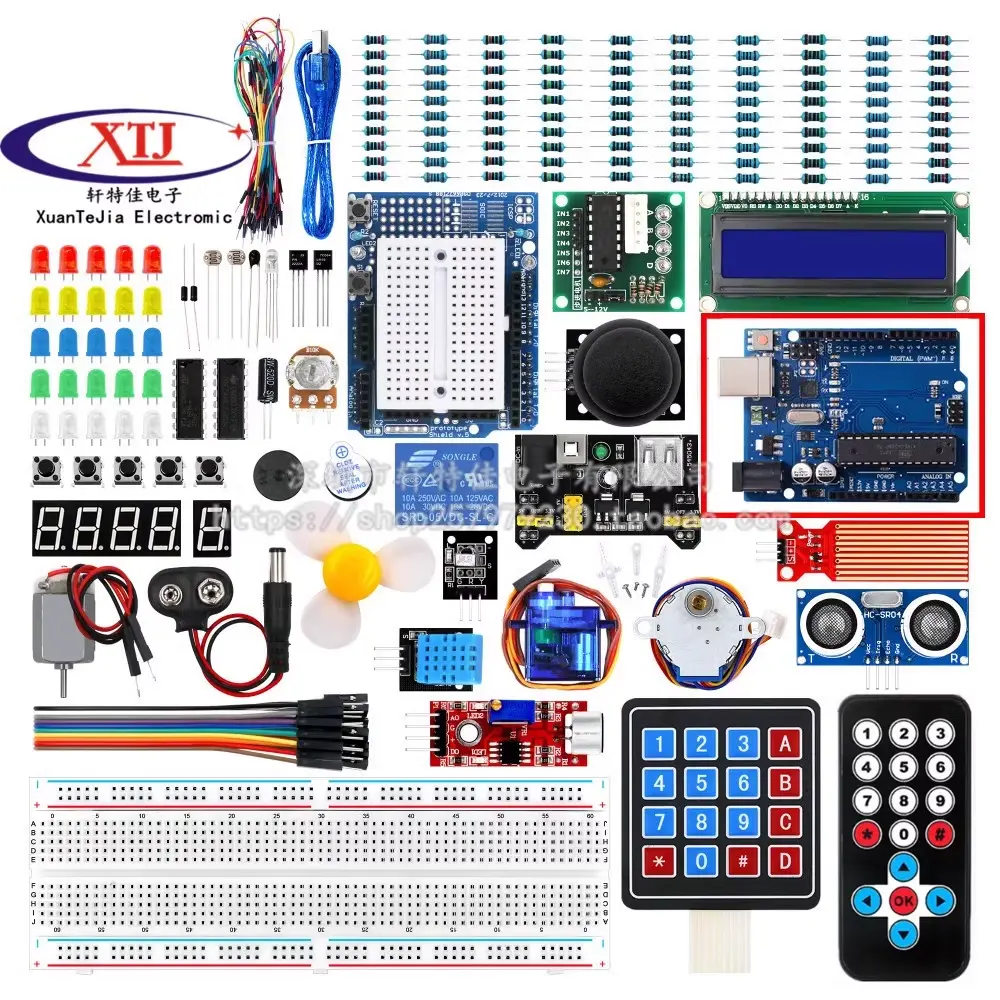 Lafvin एक rduino स्टार्टर किट संयुक्त राष्ट्र संघ आर 3 प्रयोगात्मक बोर्ड/Stepper मोटर/स्टार्टर किट