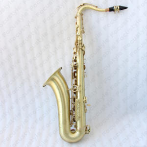 ブラシイエロー色真鍮ボディハイエンドサックステナー/サックステナー/テナーサックス - Product Image 4