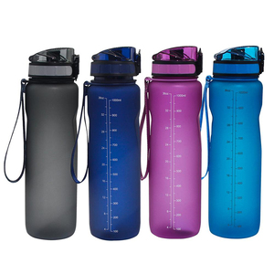 20oz 30oz Plastic Tritan Water Bottle Tritan Sport Bottle Leak Proof With <b>Measuring</b> Line - Product Image 2