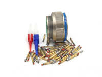 Connecteur électrique circulaire étanche Kewei plaqué or 14P à broches serties D38999/26FJ4SN, boîtier en alliage d'aluminium, prise droite