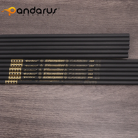 ID 6.2mm Pandarus Champion 0.001" Tube de flèche en carbone pur pour tir à l'arc, chasse, bricolage, flèches de tir à l'arc Sp300/350/400/500/600/700/800