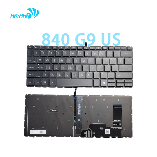 HK-HHT New US Layout Keyboard for HP EliteBook 840 G9 Laptop Keyboard SG-B6470-XUA