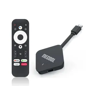 Mecool KD2 TV Stick Amlogic S905Y4 TV Box Android 11 4G 32G controllo vocale certificato Google AV1 4K 60pfs 2.4G e 5G WiFi TV Dongle