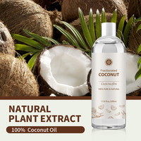 Huile de noix de coco fractionnée biologique |   Huile MCT - 100% pure et naturelle, pressée à froid - Sans parfum, sans hexane |   OEM 500ML