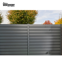 Clôture en aluminium sur mesure, panneaux de clôture à lattes pour jardin extérieur, panneaux de clôture à lattes en aluminium écologiques