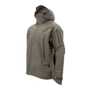 CONMR Camo Green Outdoor Rain Tactical Jacket Multi-pocket Waterproof Jacket And Quick Dry Made Of Polyamide For Adults