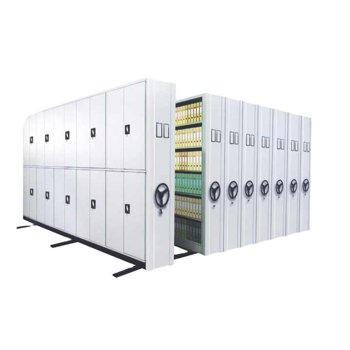 Steelite mobile sliding mass compact shelving / file storage mobile