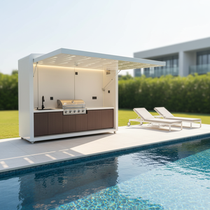 Cuisine extérieure modulaire, portable, vente directe d'usine, idéale pour les îlots de <span class=keywords><strong>barbecue</strong></span> d'hôtel et les grils de cuisine extérieure - Product Image 1