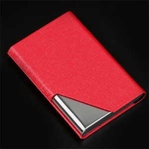 Chuyên nghiệp PU da chủ thẻ kim loại thẻ tín dụng trường hợp Pocket chủ thẻ - Product Image 5