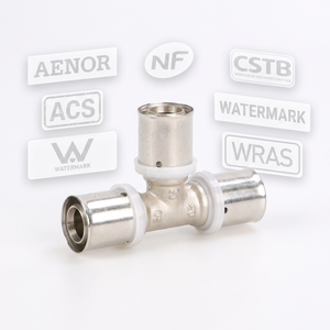 <span class=keywords><strong>Coude</strong></span> de raccordement <span class=keywords><strong>multicouche</strong></span> en laiton de haute qualité avec plaque de connexion mâle haute pression CSTB pour plomberie - Product Image 5