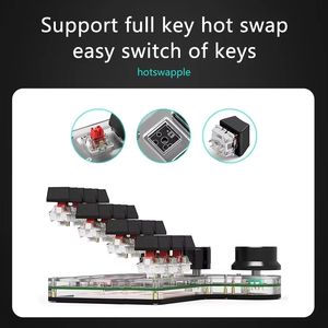 BSSY)Bt Version 12 Tasten <span class=keywords><strong>3</strong></span>-Drehregler Makro Benutzerdefinierte Programmierung Mini Mechanische Tastatur Hot-Swappable - Product Image 4