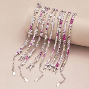 Collares de tenis Dylam Glamorous con diseño elegante para mujer, de plata S925 con baño de rodio y circonitas 5A, ideales para ocasiones de moda. - Product Image 4