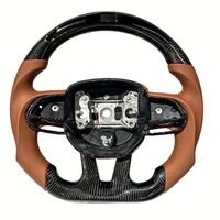 Volant de course à fond plat en fibre de carbone pour Dodge Challenger Charger Durango SRT, amélioration de l'intérieur