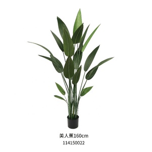 Directo de fábrica Artificial <span class=keywords><strong>Canna</strong></span> Lily Tree Tropical Palm Tree Banana Leaf Plants en maceta para Decoración - Product Image 2
