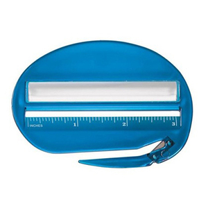 Ouvre-lettre 3-en-1 avec loupe, ouvre-lettre en plastique avec règle graduée - Product Image 1