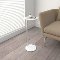 Table basse ronde en acier de style moderne et luxueux, petite table d'angle pour salon, mobilier de maison