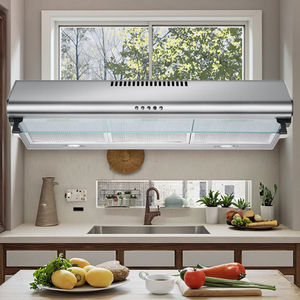 Campana extractora ventilada de acero inoxidable de 90cm, electrodoméstico, campana extractora de cocina, chimenea Vertical montada en la pared, campana extractora de cocina para Hotel - Product Image 2