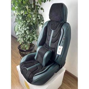 Housse de siège de voiture 5 pièces en cuir Nappa respirant toutes saisons, style professionnel/luxe, en lin, kits intérieurs élégants universels - Product Image 4