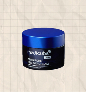 Crème visage MEDICUBE Zero Pore One Day 60g - Soin quotidien des pores avec extrait de perle pour une hydratation et un affinement de la peau toute la journée - Product Image 1