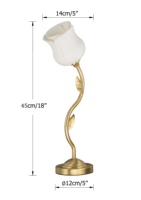 Lampe de bureau LED à capteur tactile classique en métal 3 couleurs ambiantes veilleuse pour la décoration de la chambre vente en gros