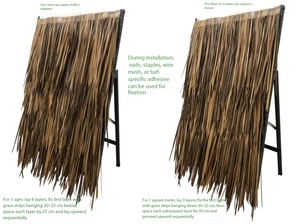 Vente en gros d'usine de feuilles de palmier artificielles en plastique <span class=keywords><strong>synthétique</strong></span> de haute qualité pour toitures synthétiques extérieures - Product Image 6