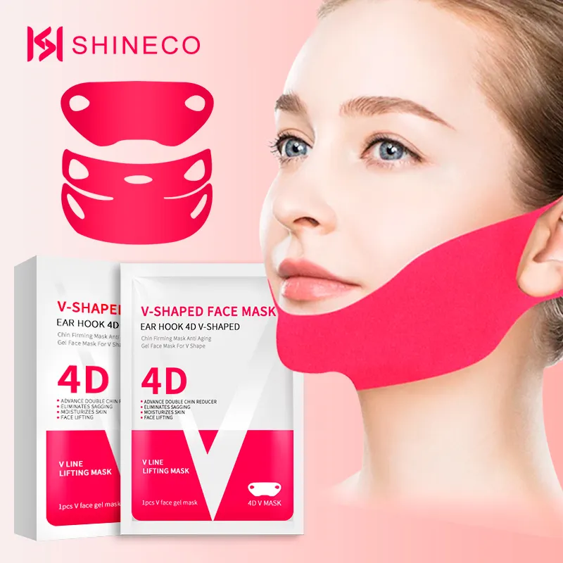 Double V Slimming Face Make Chin Firm Shape Line Lifting Lift Shaped Strap Shapeface Reducer Mask Slim Band Patch