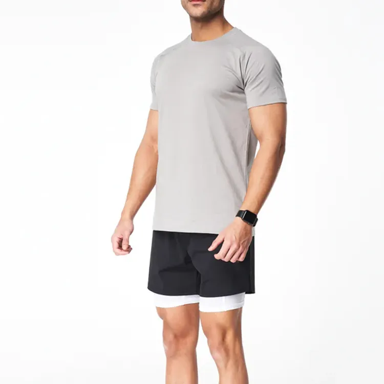 Custom logo print new design Athletic sports wear cotton Men running oversize fitness Gym T Shirts for Men