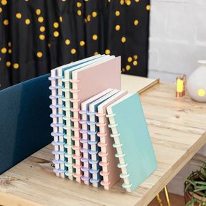 Macaroon <b>A5</b> Loose-Leaf <b>Notepad</b> 80 Sheets Replaceable PP Spiral Binder Office Use New Product Category Notebooks and Diaries - Product Image 4