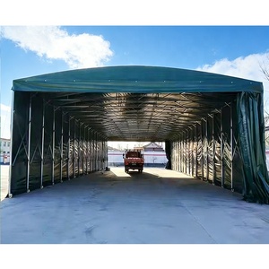 Portable sliding sunshade awning, folding sliding sunshade, retractable <b>canopy</b>, manufacturing factory shelter <b>tent</b> - Product Image 3