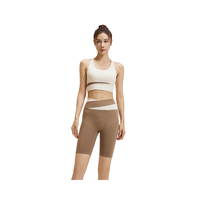 Prix usine chinoise Colorblock costume de sport décontracté respirant Fitness costume haute élastique nu Yoga costume pour les femmes