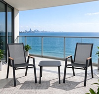 UPLION Ensemble de mobilier de jardin extérieur, nouveau design, 2 chaises de jardin avec table d'appoint pour jardin, vente en gros, salle à manger, parc